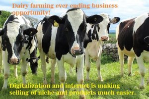 Dairy farming ever ending business opportunity!
