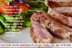Your body needs nutrition if you are under the age of 30 and 40