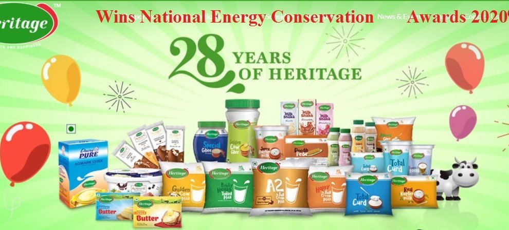 Heritage Foods wins National Energy Conservation Awards 2020