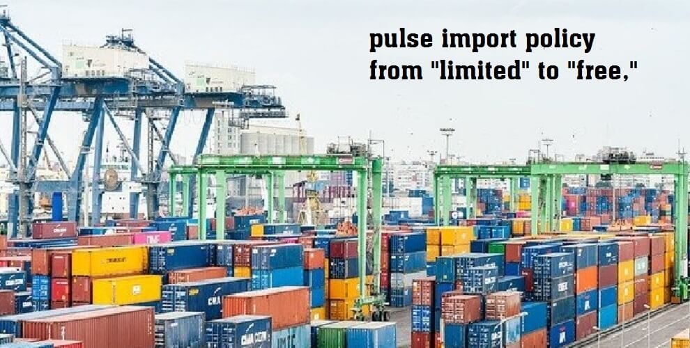 "Import of too dal stuck-pulse import policy from limited to free"