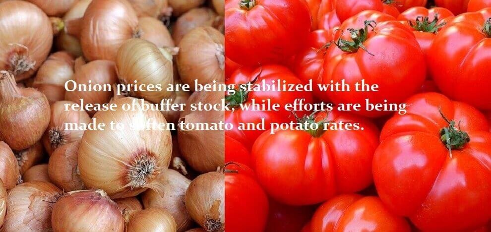 "Onion Prices Stabalised, effort for Tomato and Potato"
