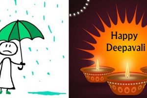 As the rains start to diminish, weather bloggers wishing rainy Deepavali