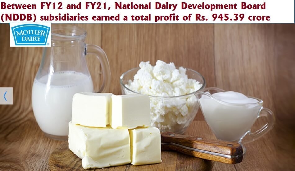 NDDB's subsidiaries earned total profit ₹945.39 cr, Mother Dairy contributed ₹295.10 cr