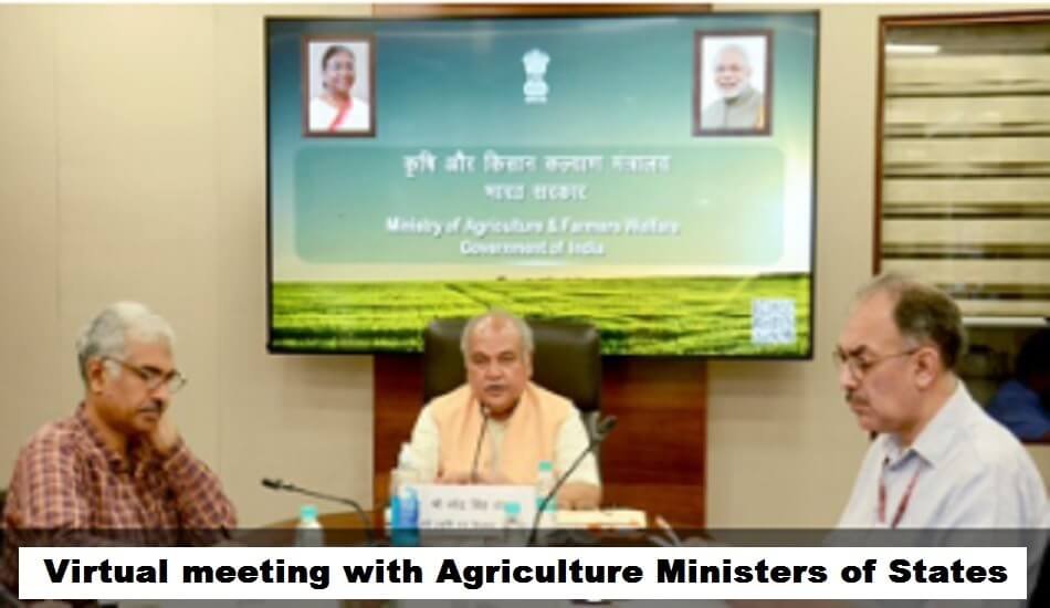 Central hold meeting with state Agri ministers to review progress on database