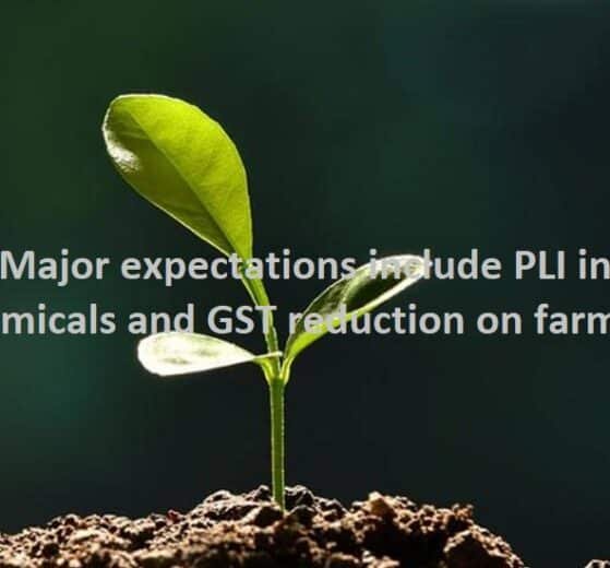 Budget-Major expectations include PLI in agrochemicals and GST reduction on farm inputs